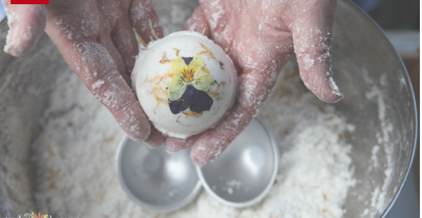 Come fai da te bomba da bagno naturale al 100% a casa