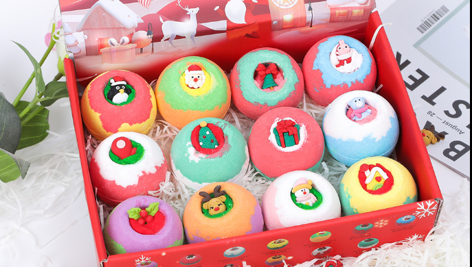 Ho ricevuto una richiesta oggi sul set regalo delle bombe da bagno di Natale
