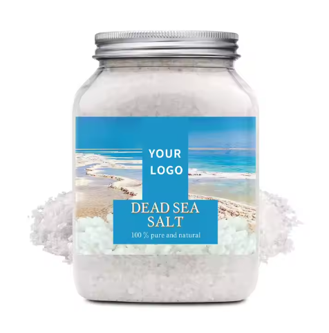 Etichetta privilegiata del sale del mare morto