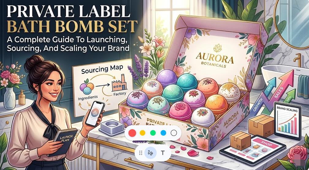 Set di bombe da bagno con etichetta privata: guida completa al lancio e alla scalabilità