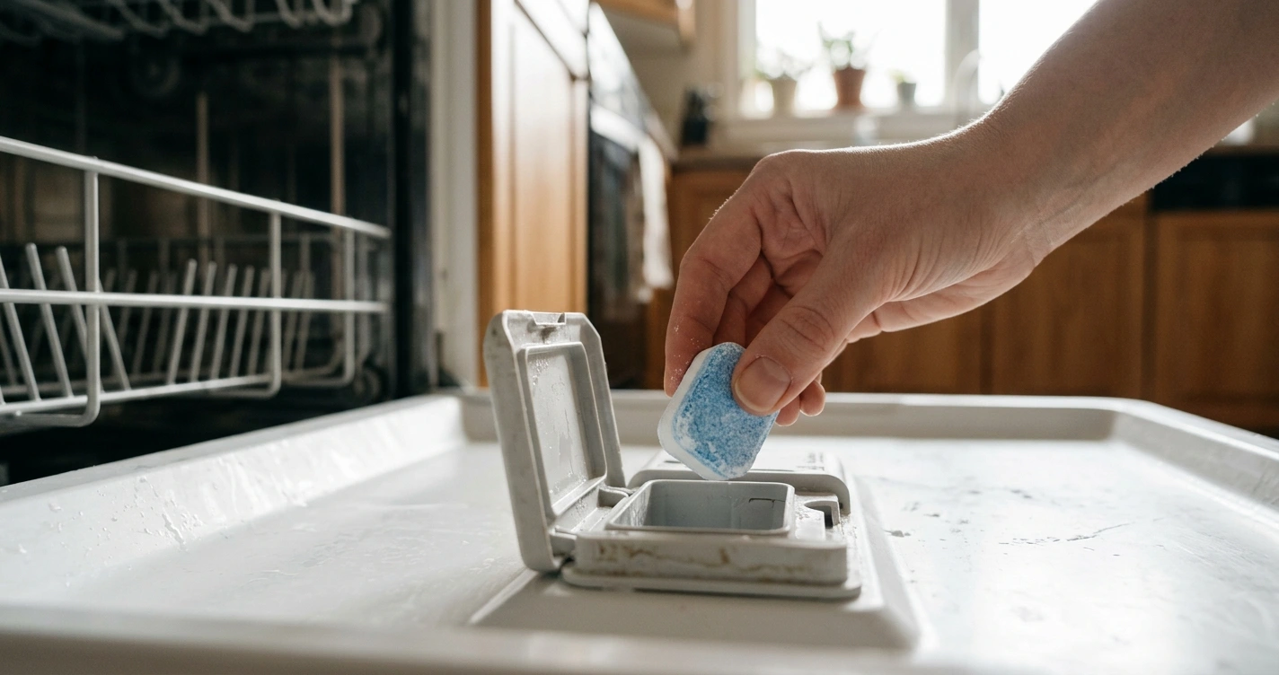 Add cleaning tablets