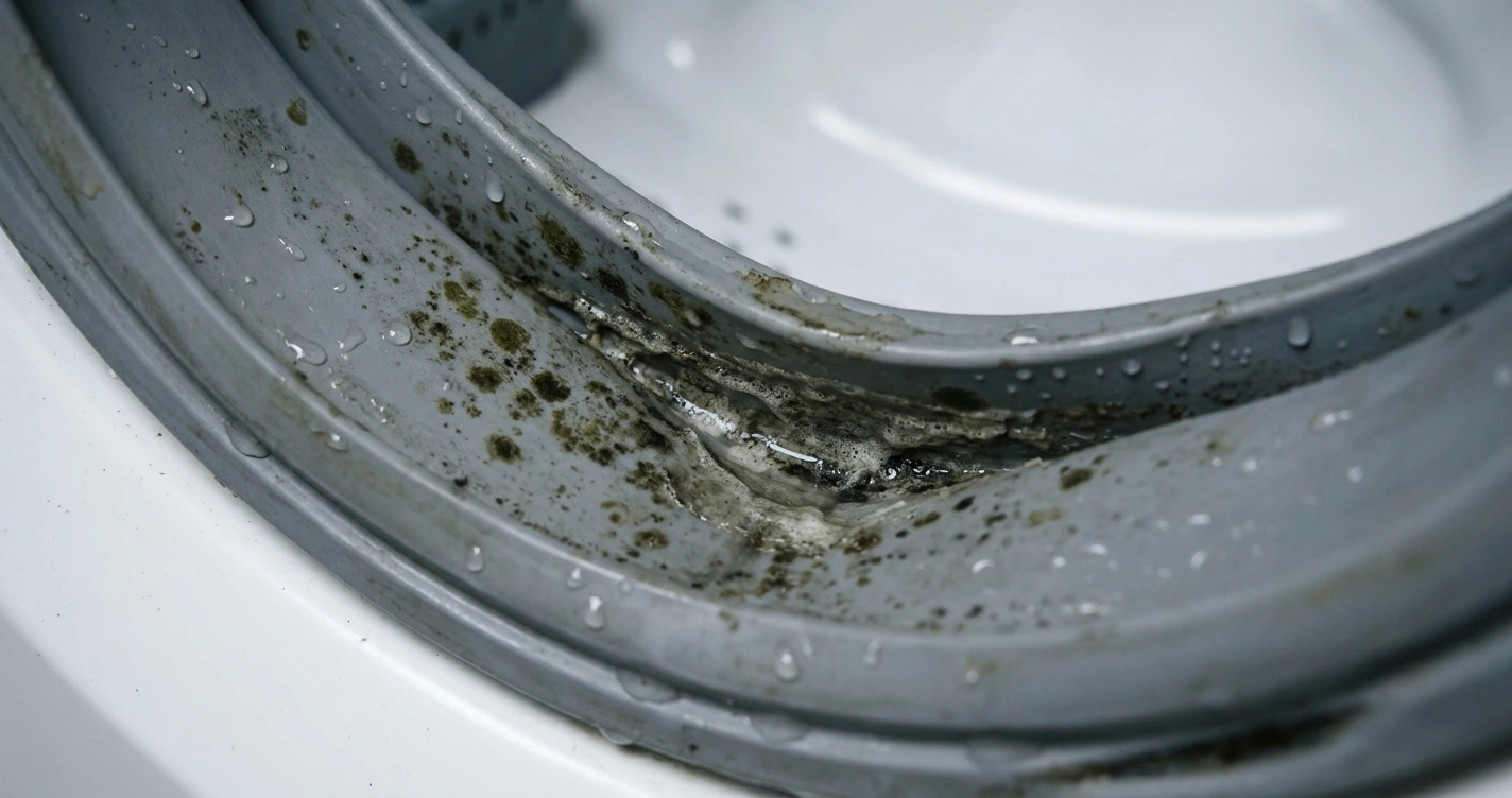 Dirty inner ring of the washing machine Dirty inner ring of the washing machine