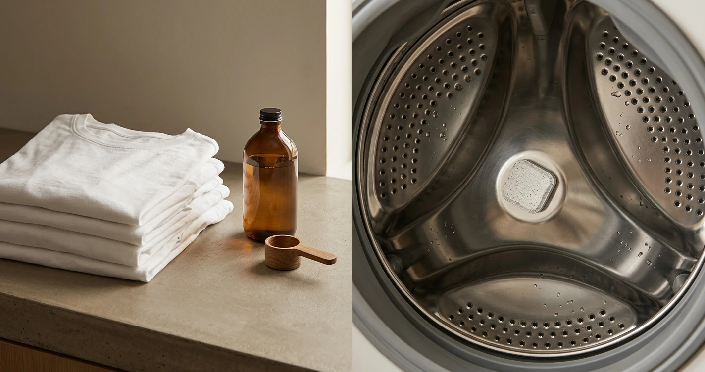 Clean clothes and a clean washing machine