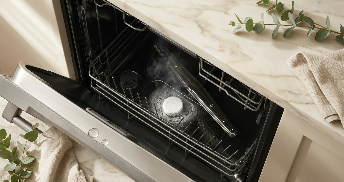 Use dishwasher cleaning tablets.