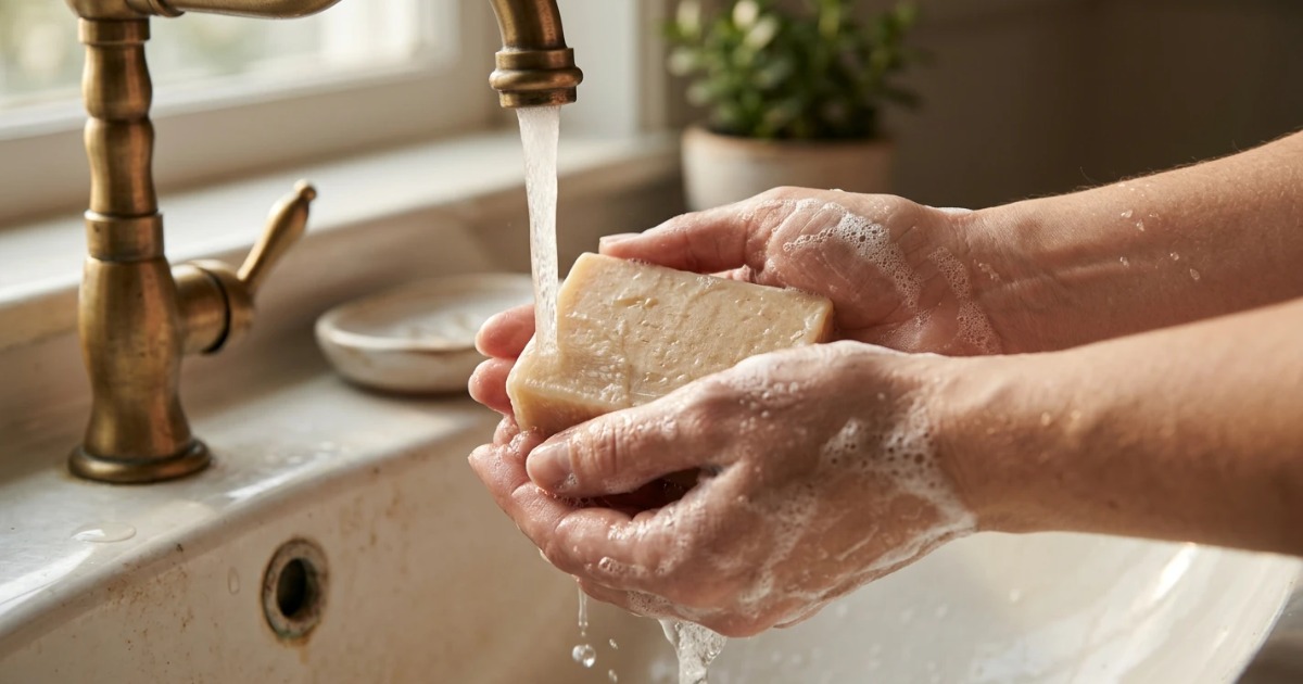A gentle men's soap