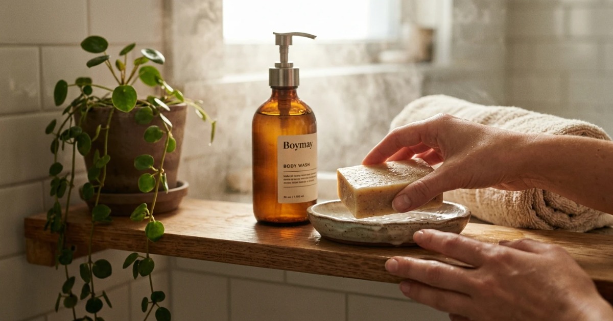 body wash and bar soap