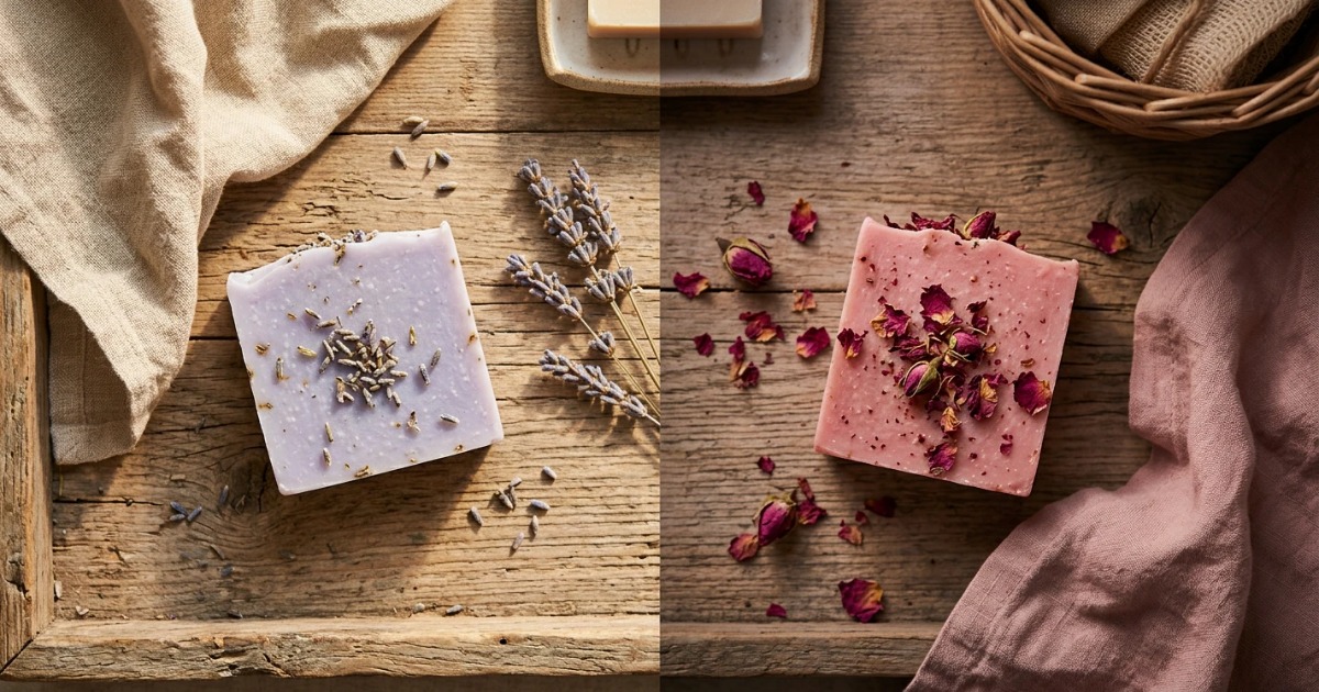 rose soap and lavender soap rose soap and lavender soap
