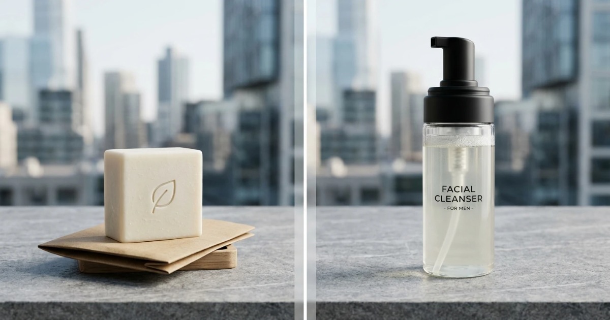 Facial Soap Bars vs. Liquid Cleansers Facial Soap Bars vs. Liquid Cleansers