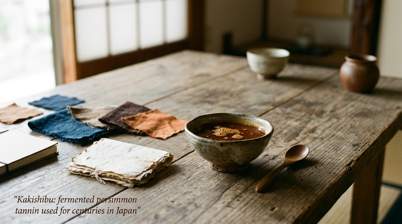 Fermented persimmon tannins
