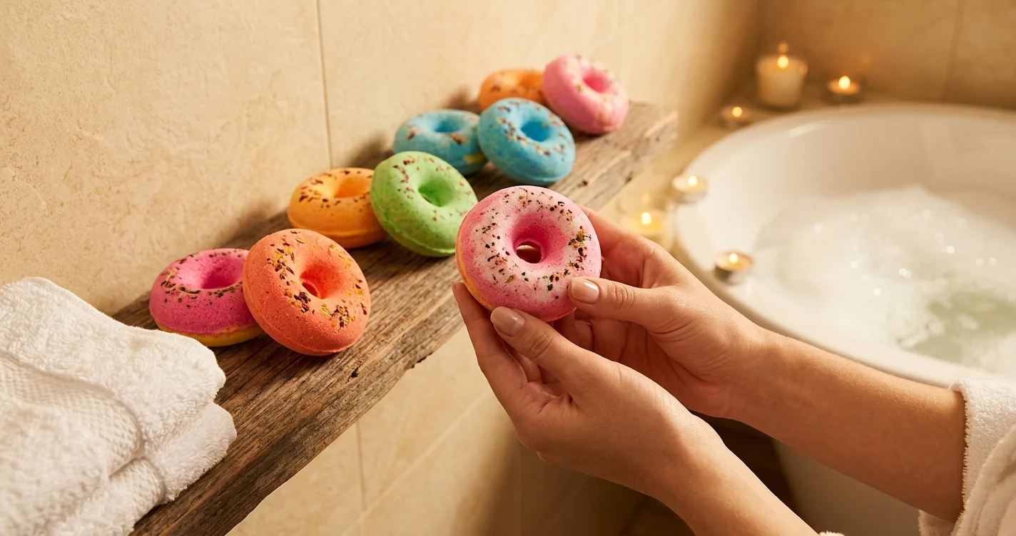 Come fare bombe da bagno a forma di ciambella
