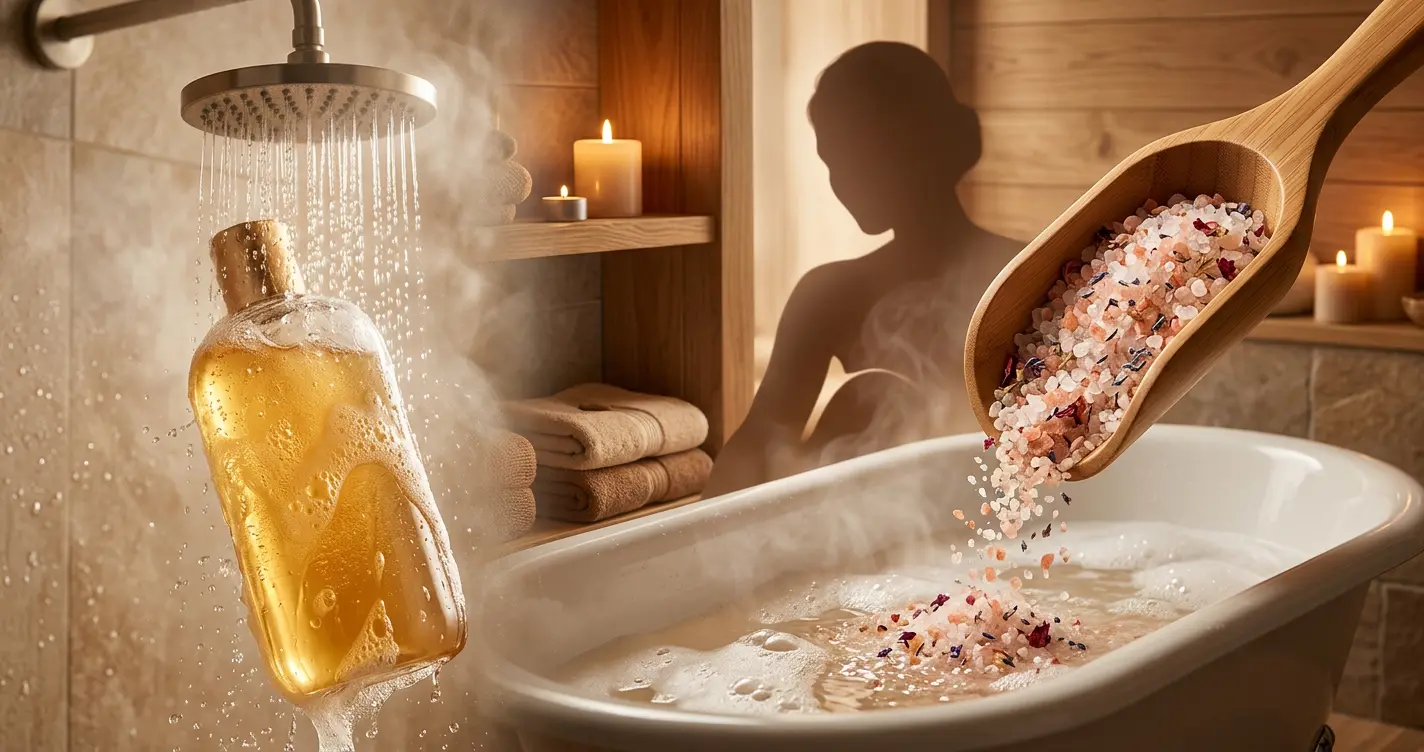 La differenza tra gel doccia e sali da bagno