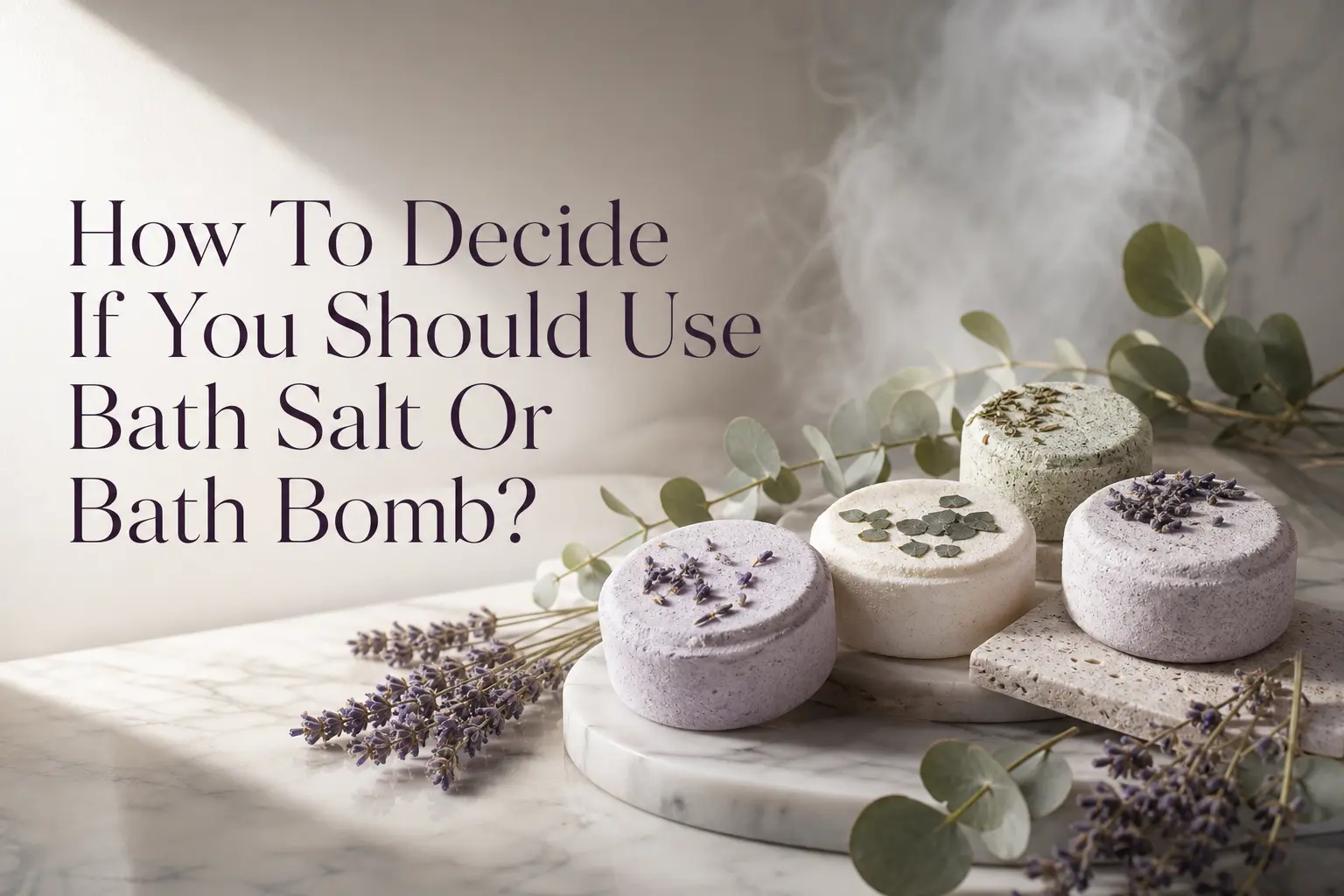 Come decidere se usare sali da bagno o una bath bomb?