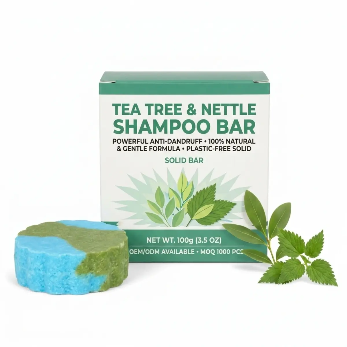 Shampoo solido antiforfora al tea tree