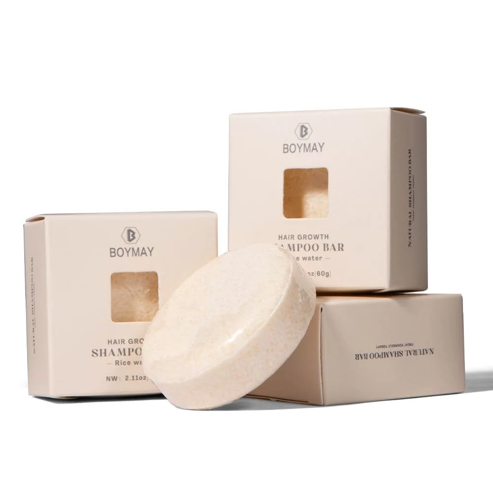 Barretta shampoo naturale con acqua di riso e proteine a marchio privato
