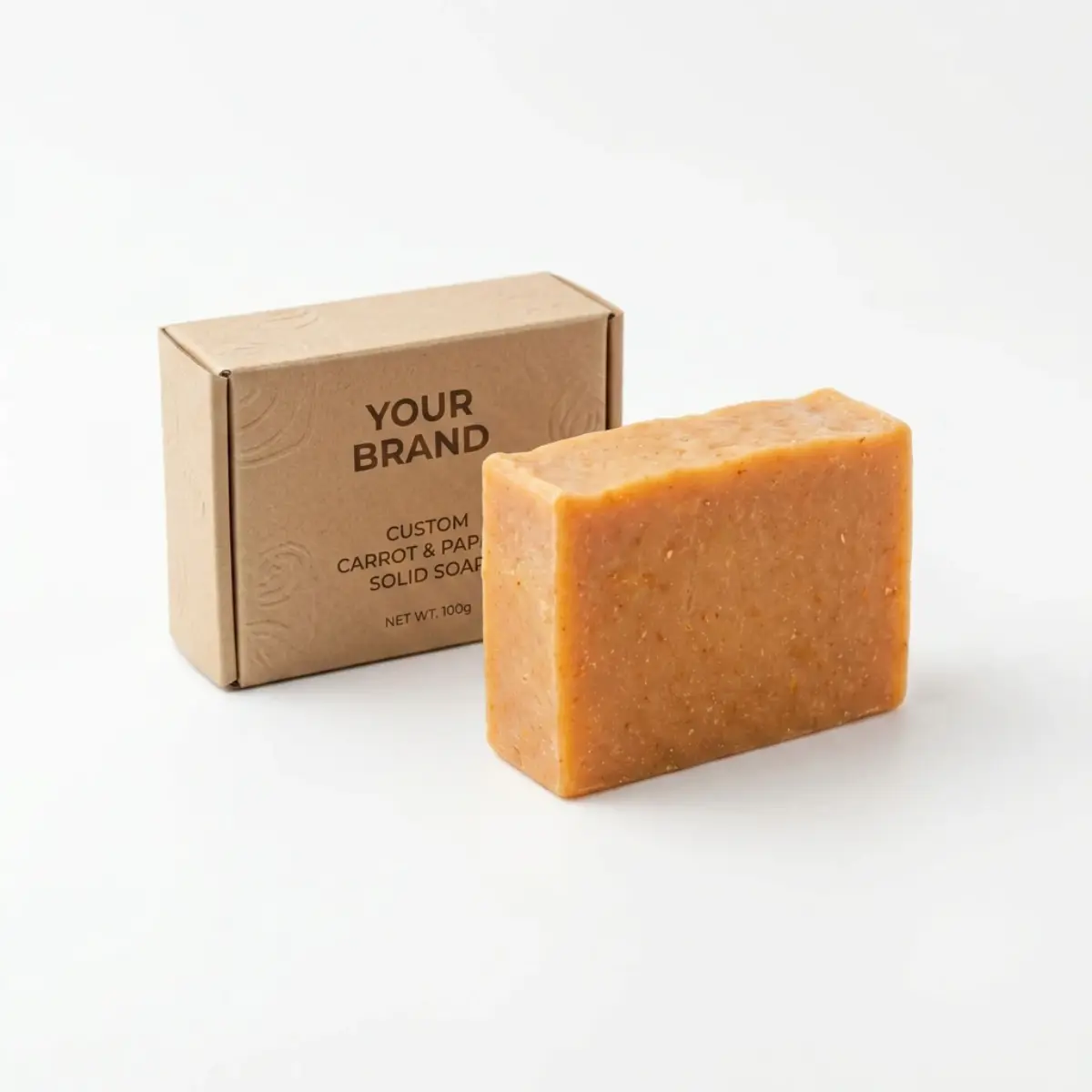 Sapone solido personalizzato alla carota e papaya