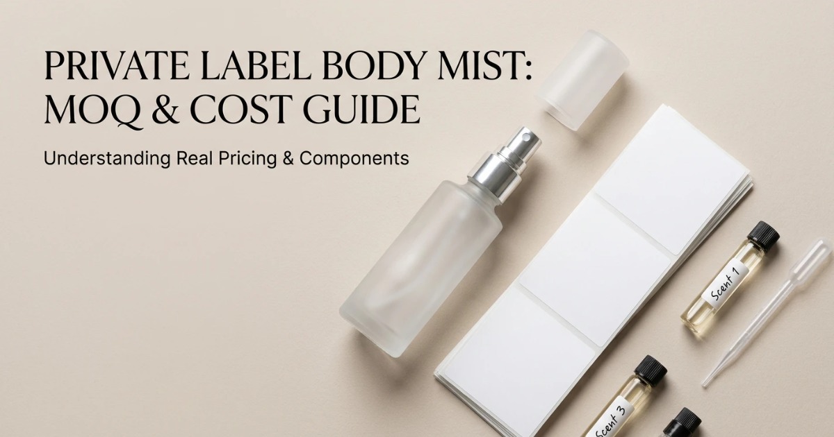 MOQ e costi del Body Mist: guida ai prezzi Private Label