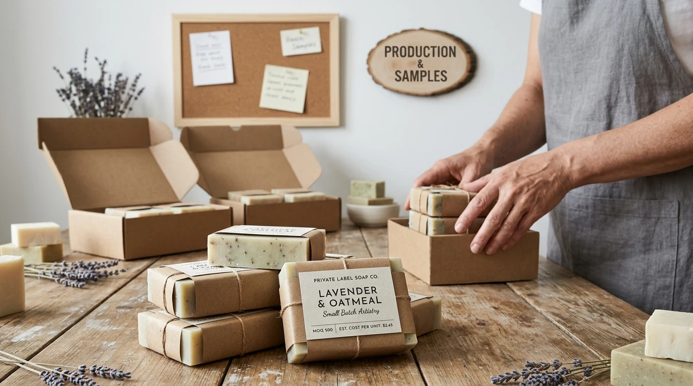 MOQ e costo unitario del sapone private label: guida 2026