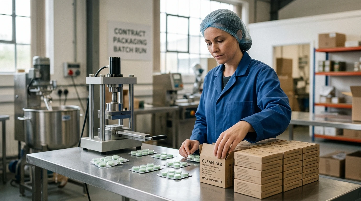 Come abbiamo aiutato una startup a ridurre il MOQ e lanciare le sue prime compresse per la pulizia